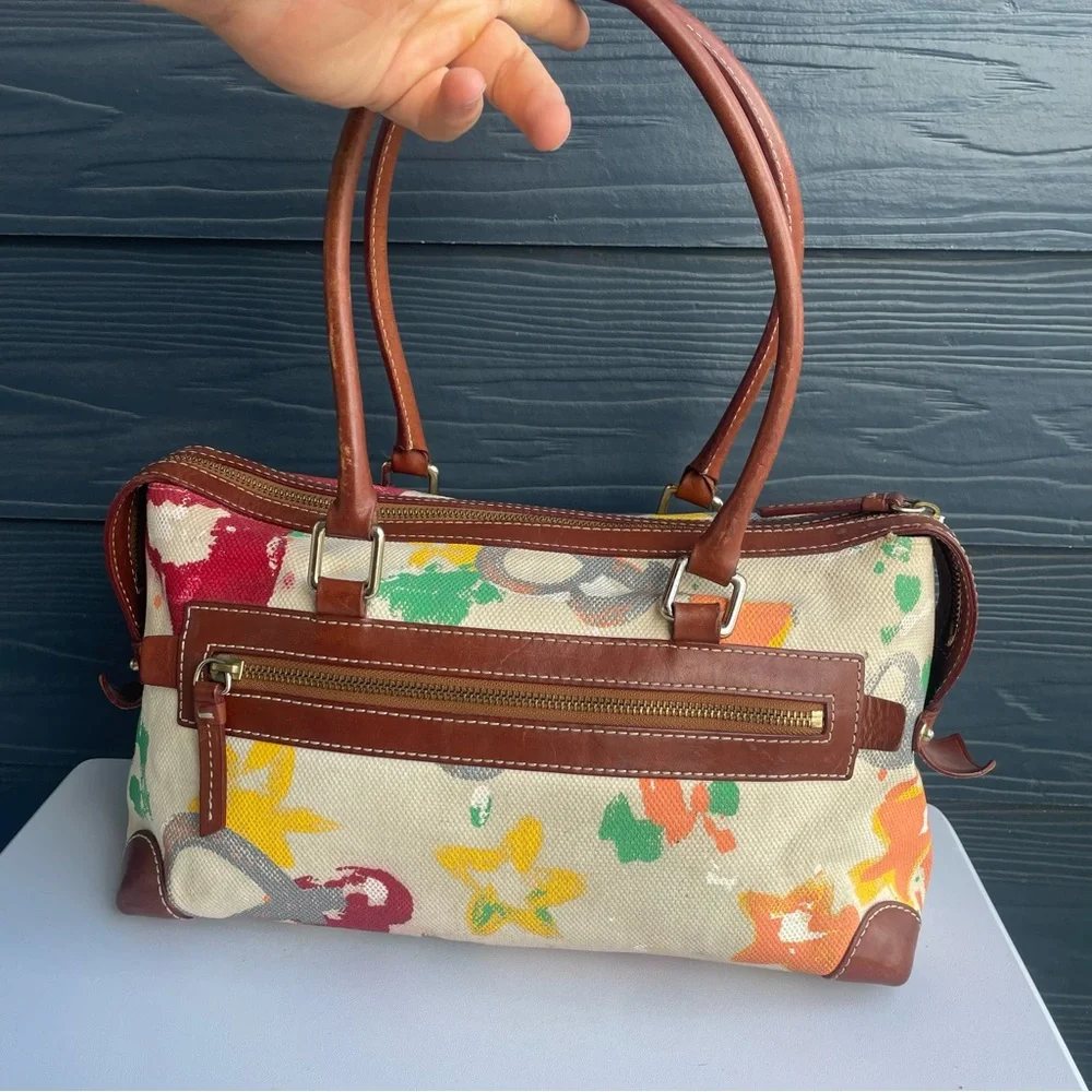 DOONEY & BOURKE Y2K Graffiti Shoulder Tote Pocket Bag Boston